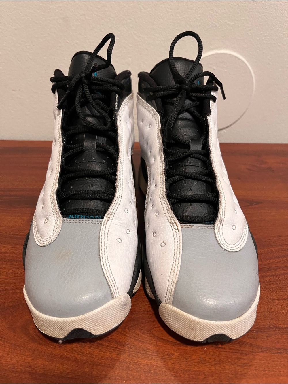 Jordan Kids White, Gray & Black Retro Sneakers